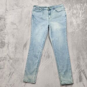 DG2 By Diane Gilman Jeans Womens 18WT Blue High Rise Skinny New Classic Stretch